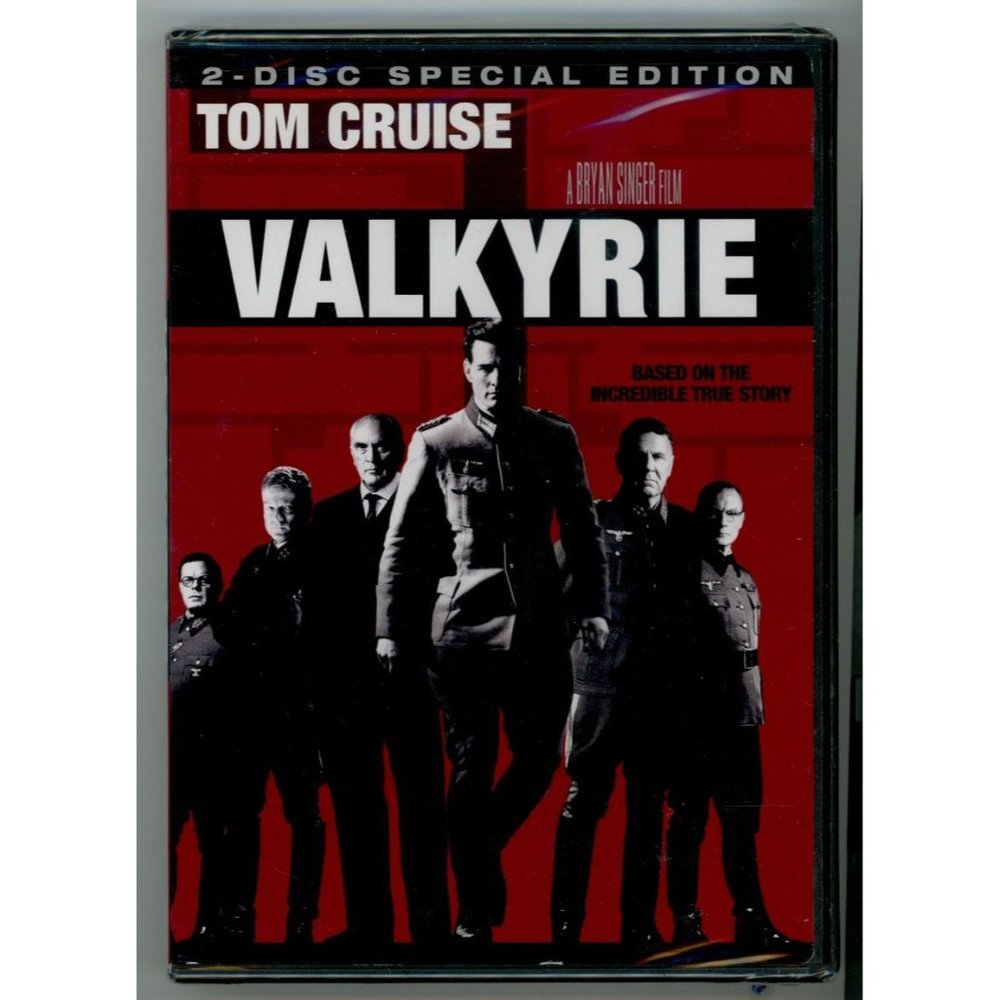 TOM CRUISE in VALKYRIE on DVD, Based on the incredible true story, 2008, 120 Min
